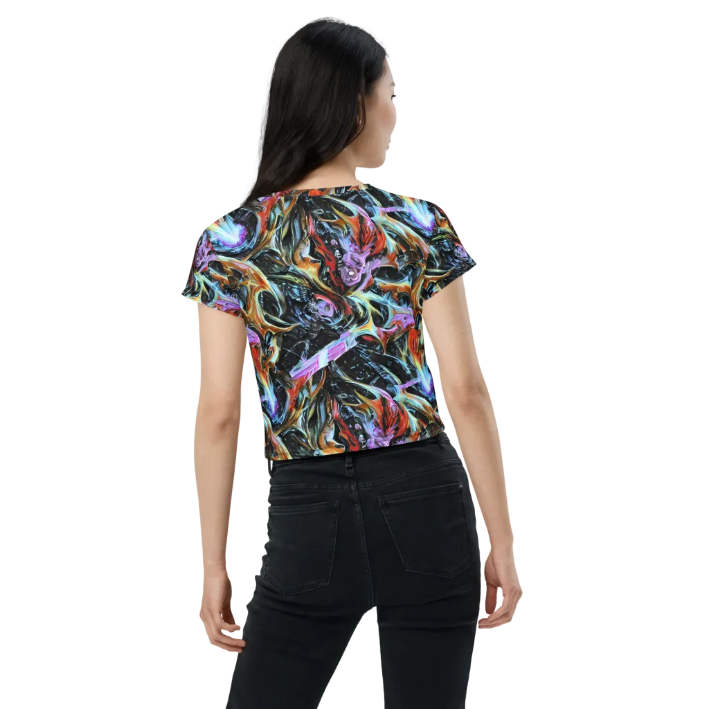 Galactic Spill on Crop Tee — Back