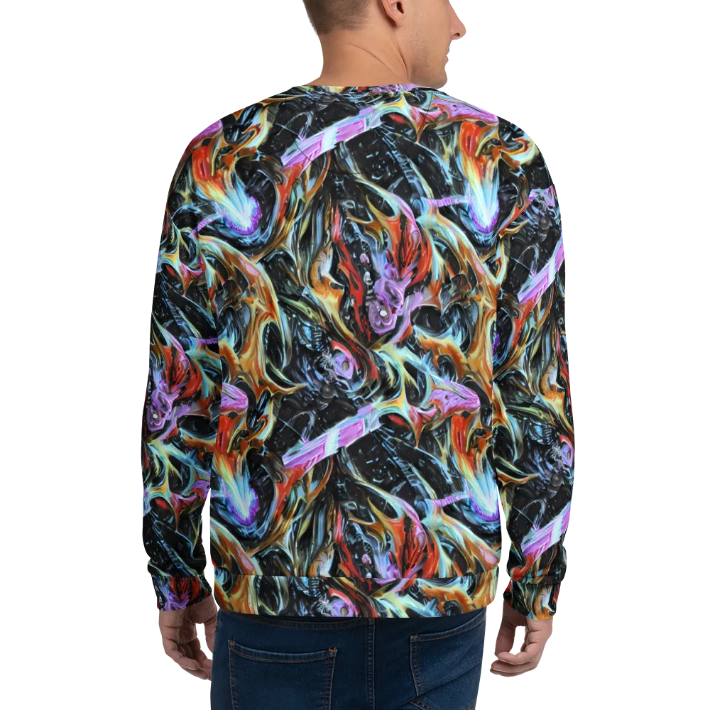 Galactic Spill on Sweatshirt — Back