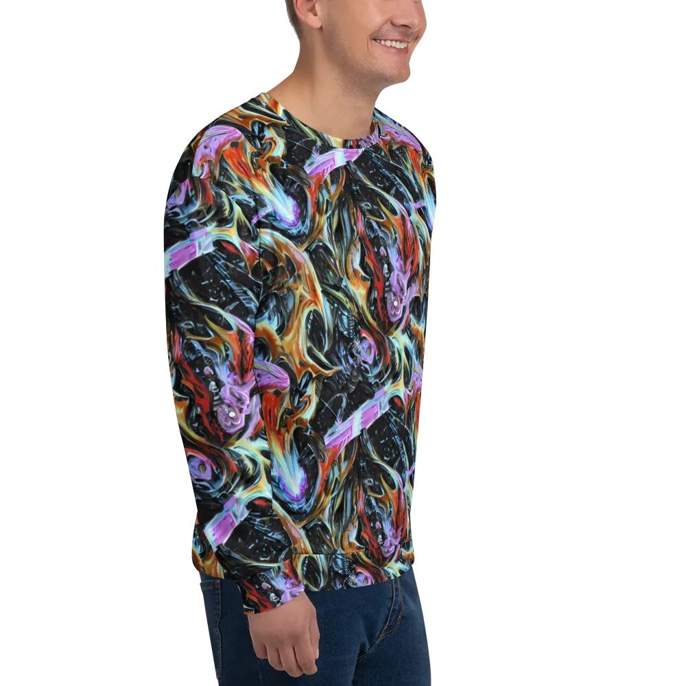 Galactic Spill on Sweatshirt — Right Front