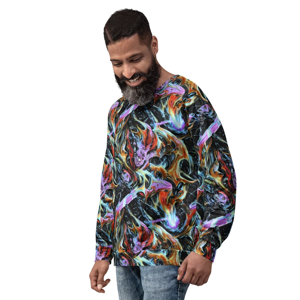 Galactic Spill on Sweatshirt — Left Front