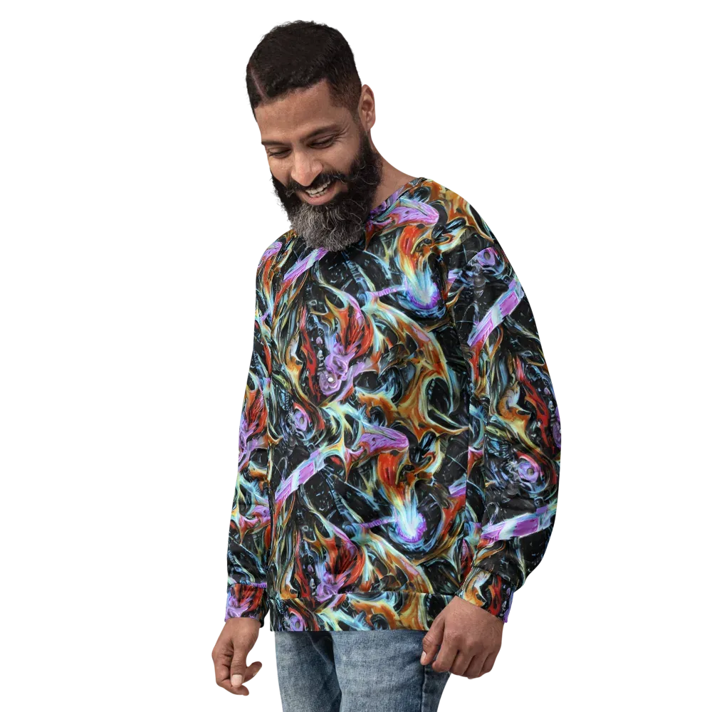Galactic Spill on Sweatshirt — Left Front