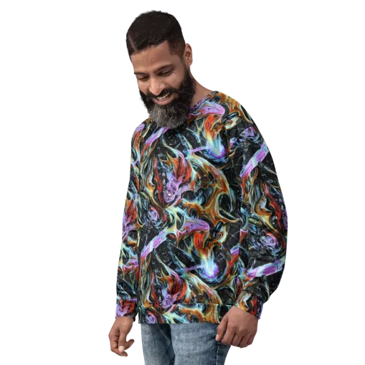 Galactic Spill on a Sweatshirt
