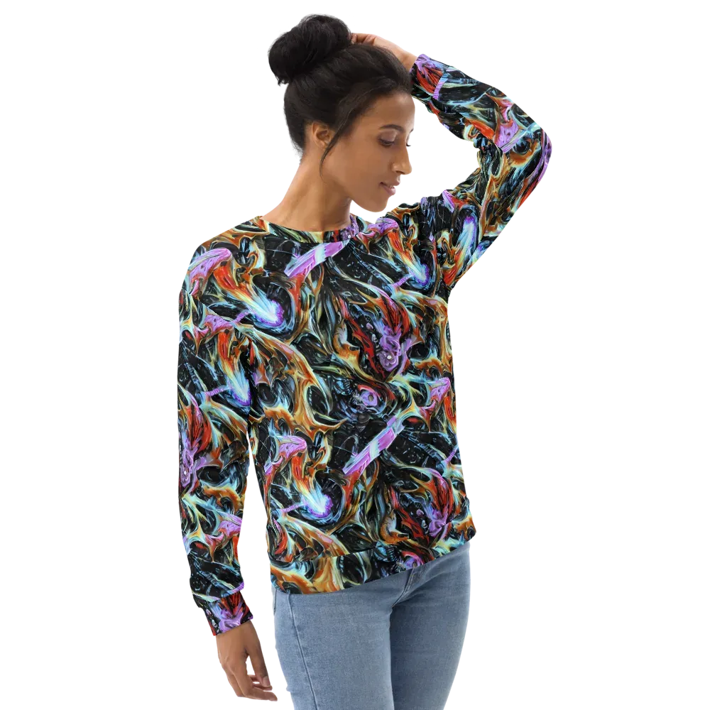 Galactic Spill on Sweatshirt — Right Front