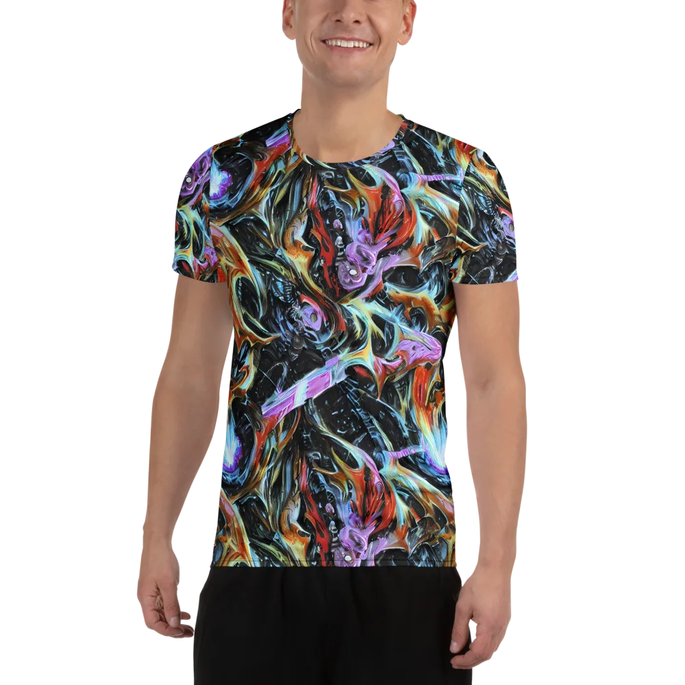 Galactic Spill on Men's Athletic T-Shirt — Front