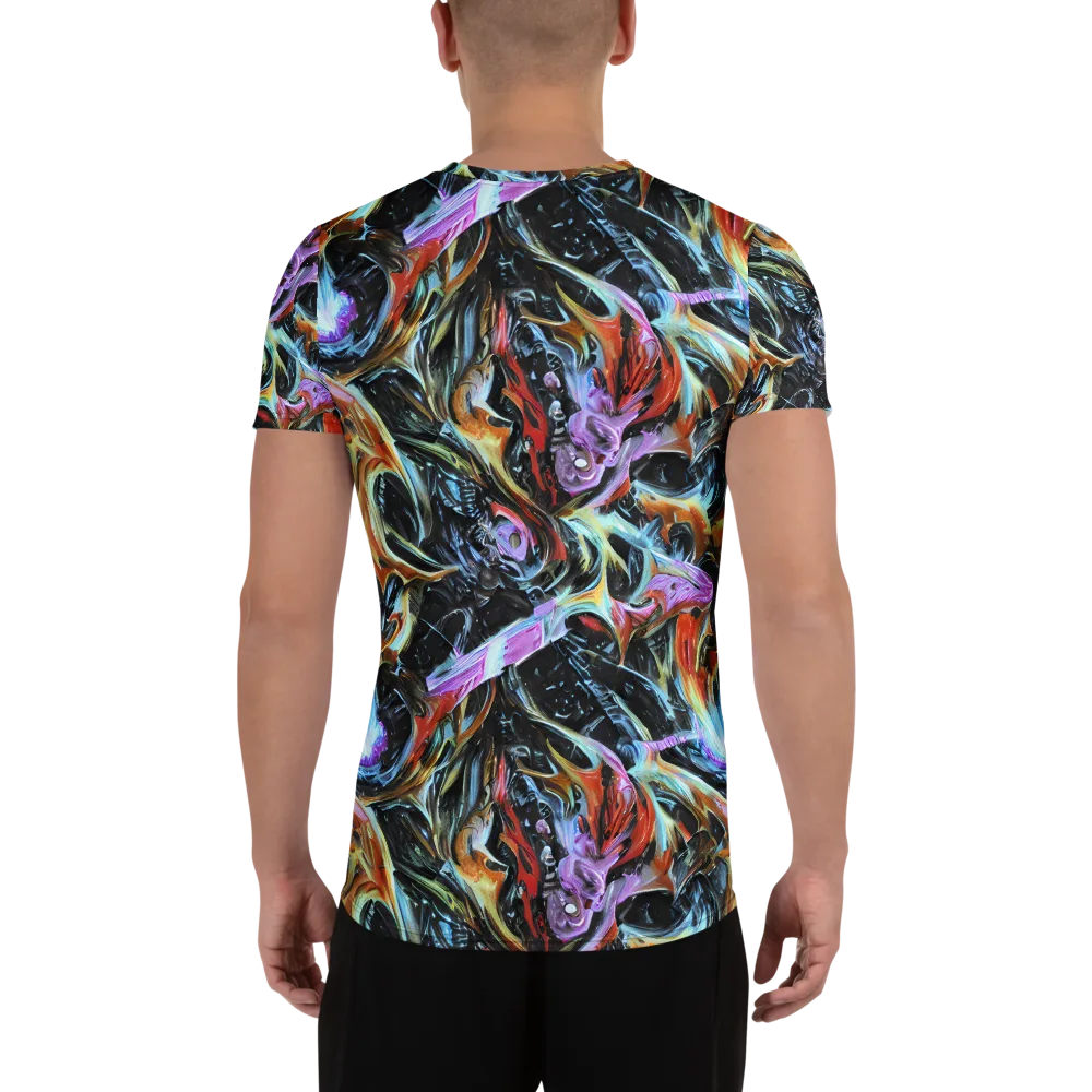 Galactic Spill on Men's Athletic T-Shirt — Back