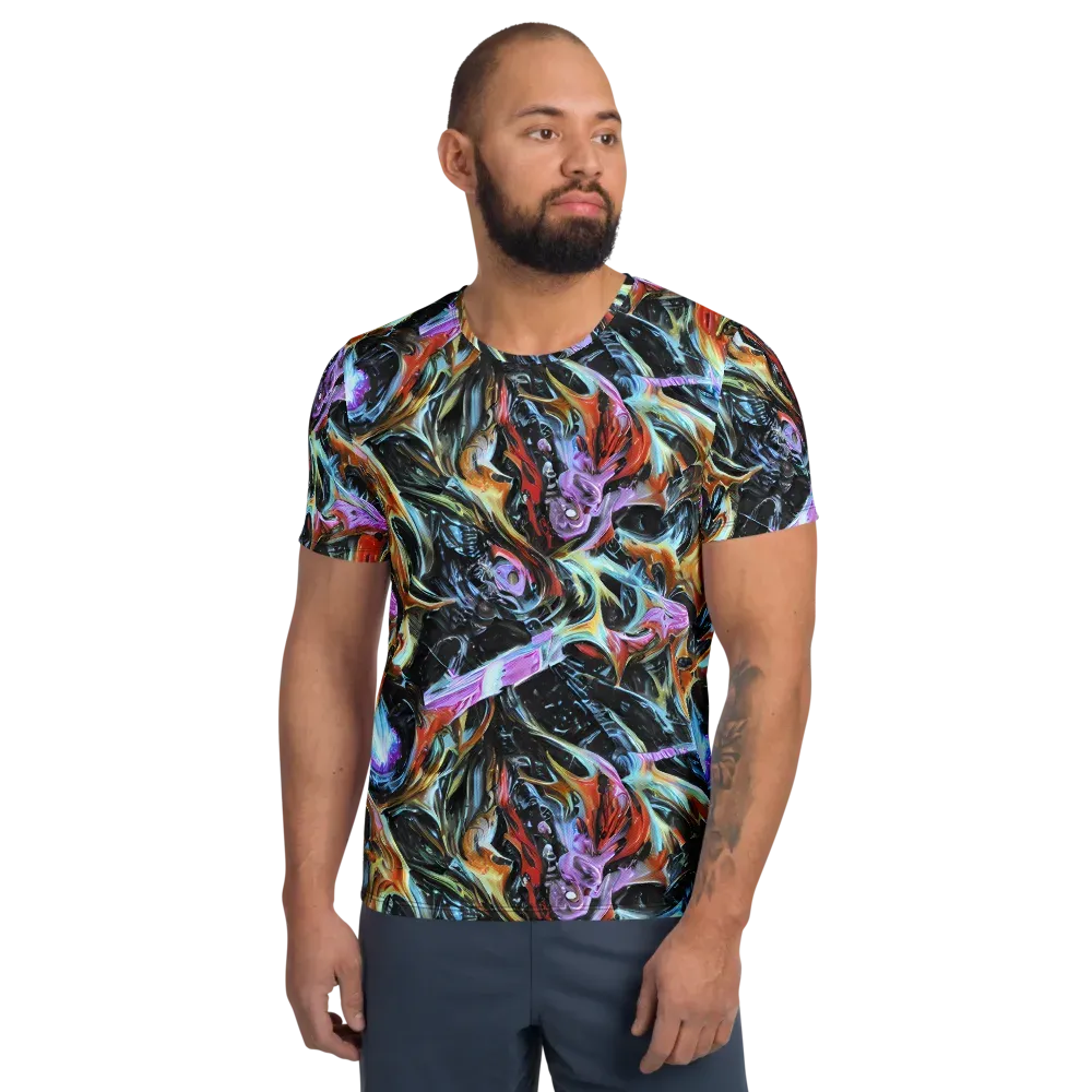Galactic Spill on Men's Athletic T-Shirt — Front