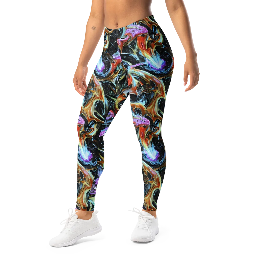 Galactic Spill on Leggings — Left Front