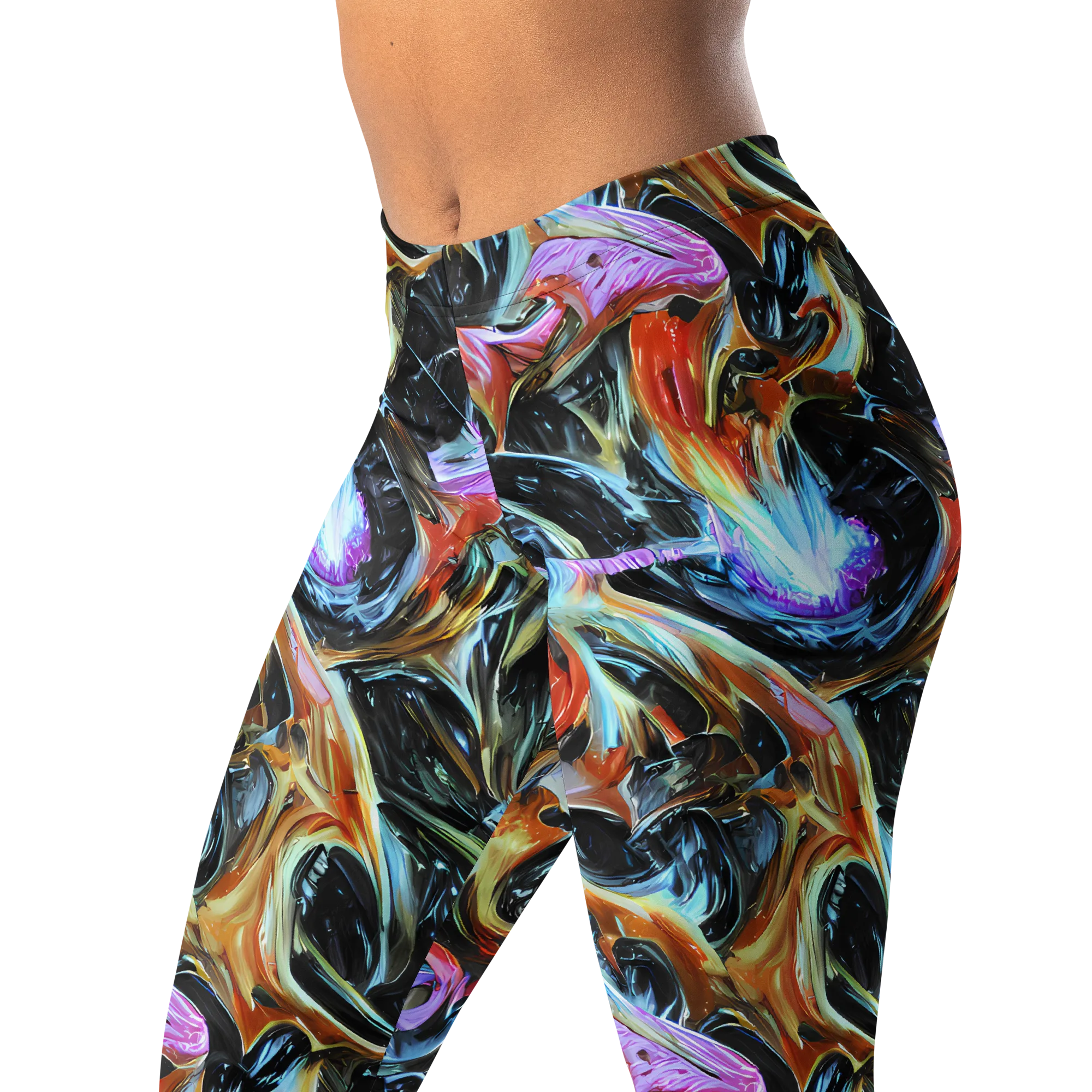 Galactic Spill on Leggings — Left Front