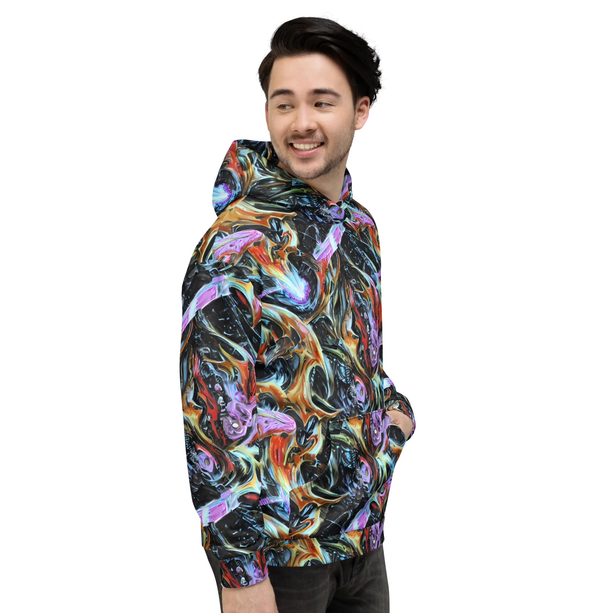 Galactic Spill on Hoodie — Right