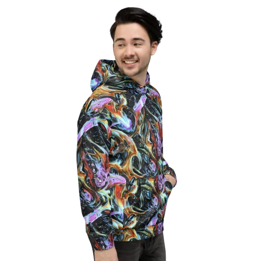 Galactic Spill on a Hoodie