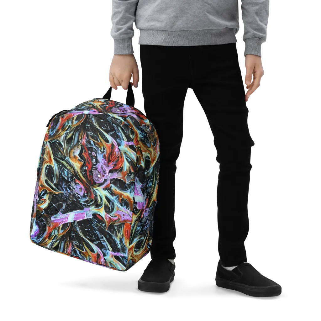 Galactic Spill on Minimalist Backpack — Zoomed-in