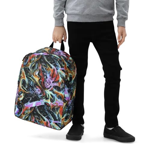 Galactic Spill on a Minimalist Backpack