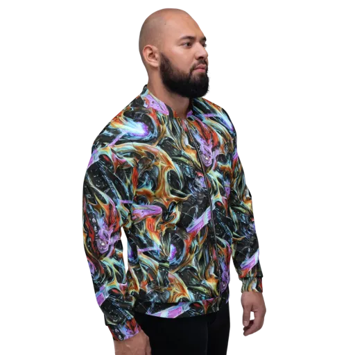 Galactic Spill on a Bomber Jacket