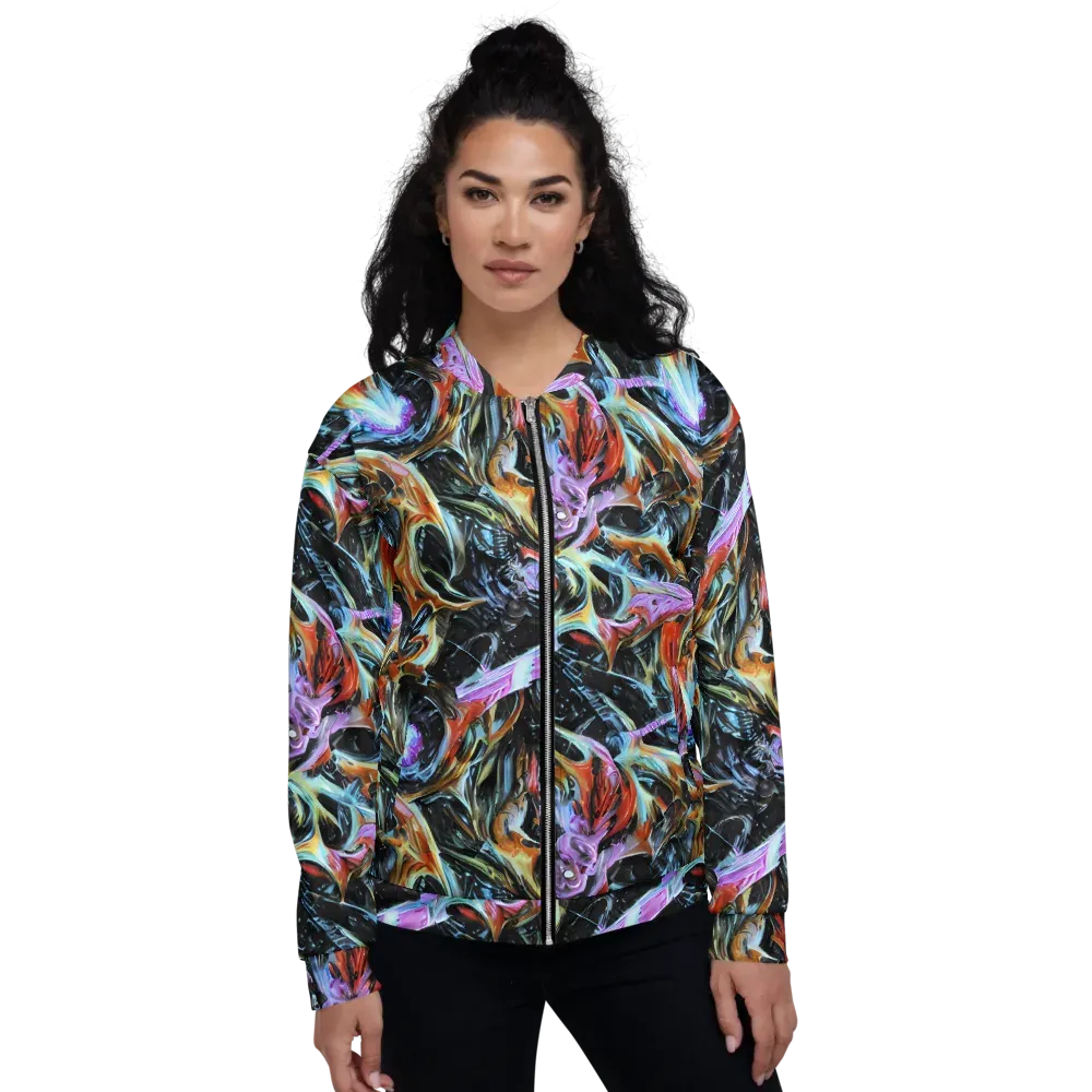 Galactic Spill on Bomber Jacket — Front