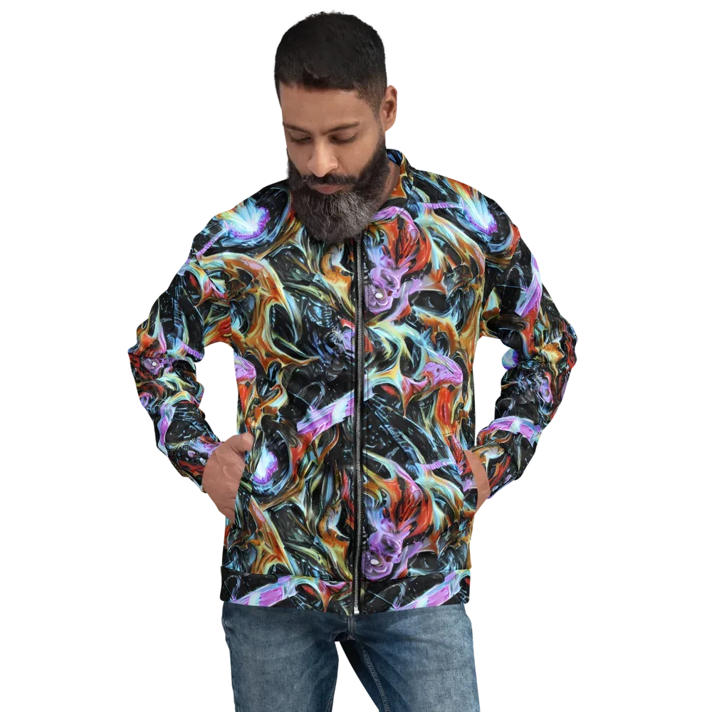 Galactic Spill on Bomber Jacket — Front
