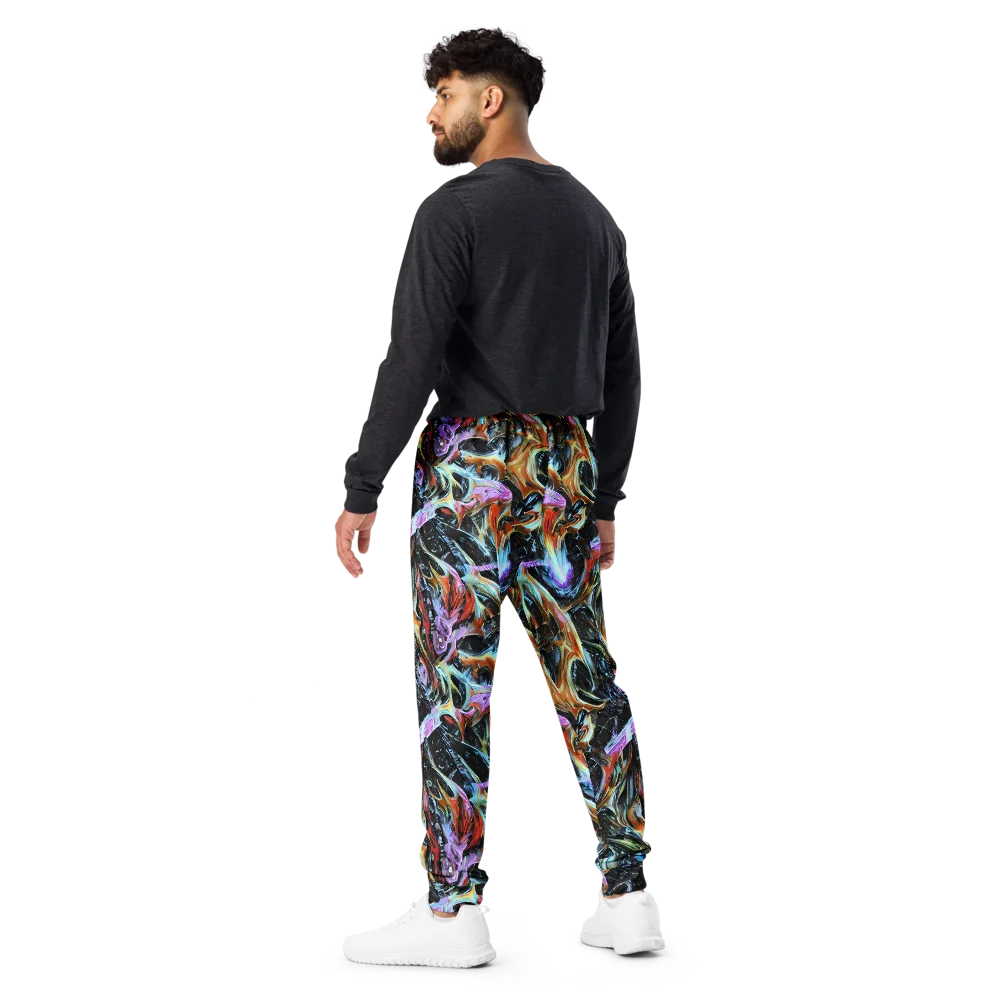 Galactic Spill on Men's Joggers — Back