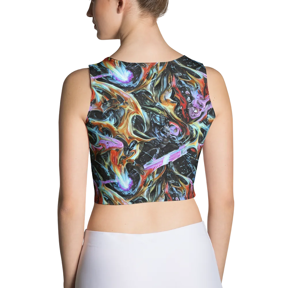 Galactic Spill on Crop Top — Back