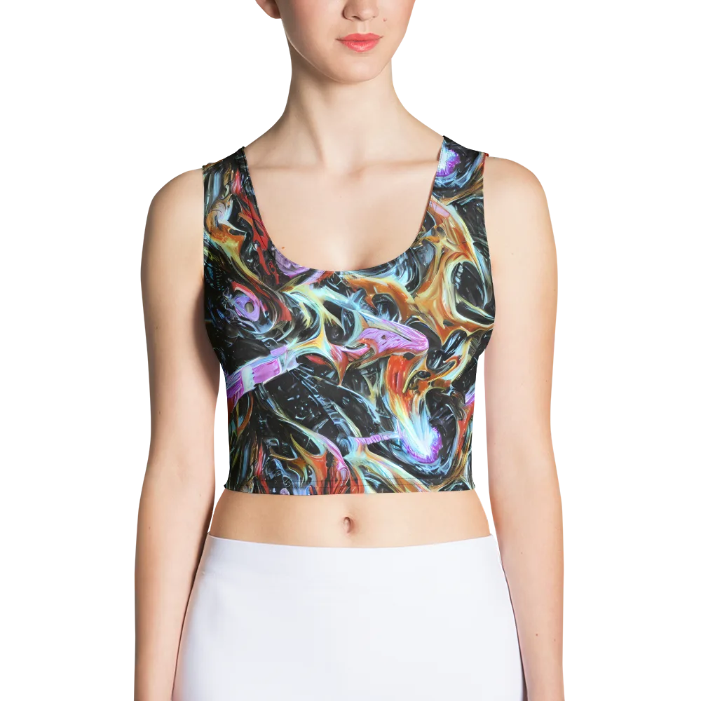 Galactic Spill on Crop Top — Front