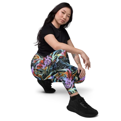 Galactic Spill on a Leggings with Pockets