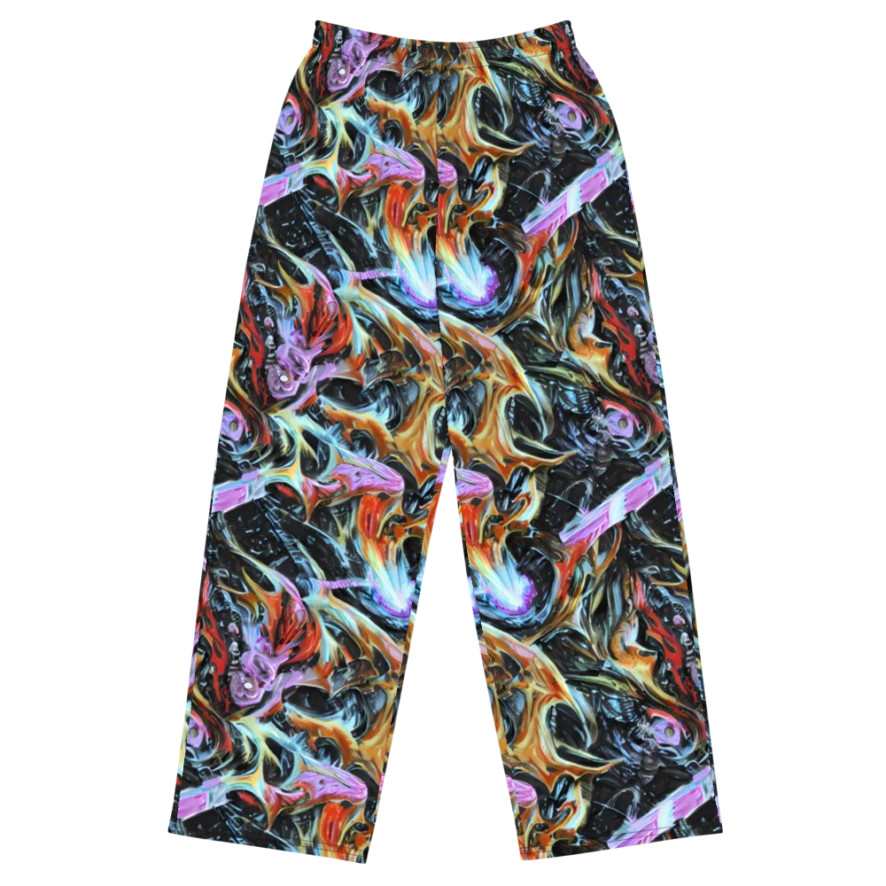 Galactic Spill on Wide-Leg Pants — Front