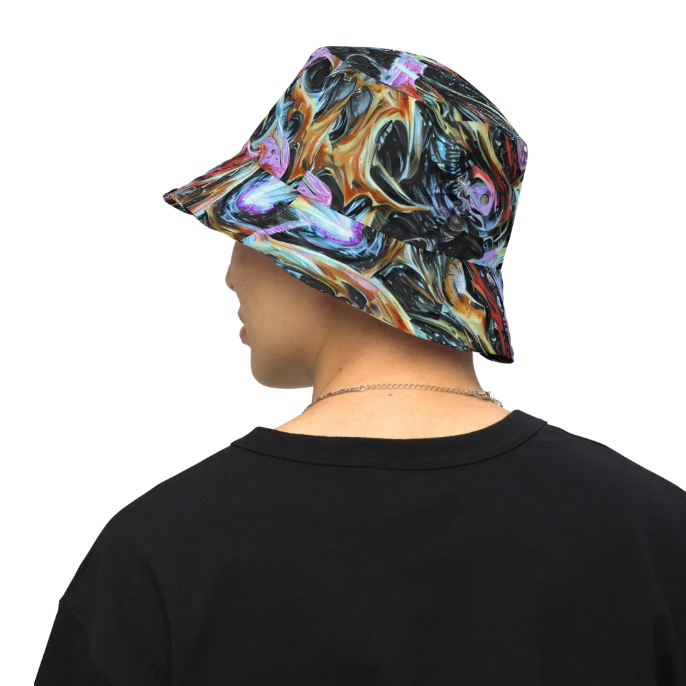 Galactic Spill on Reversible Bucket Hat — Back Inside