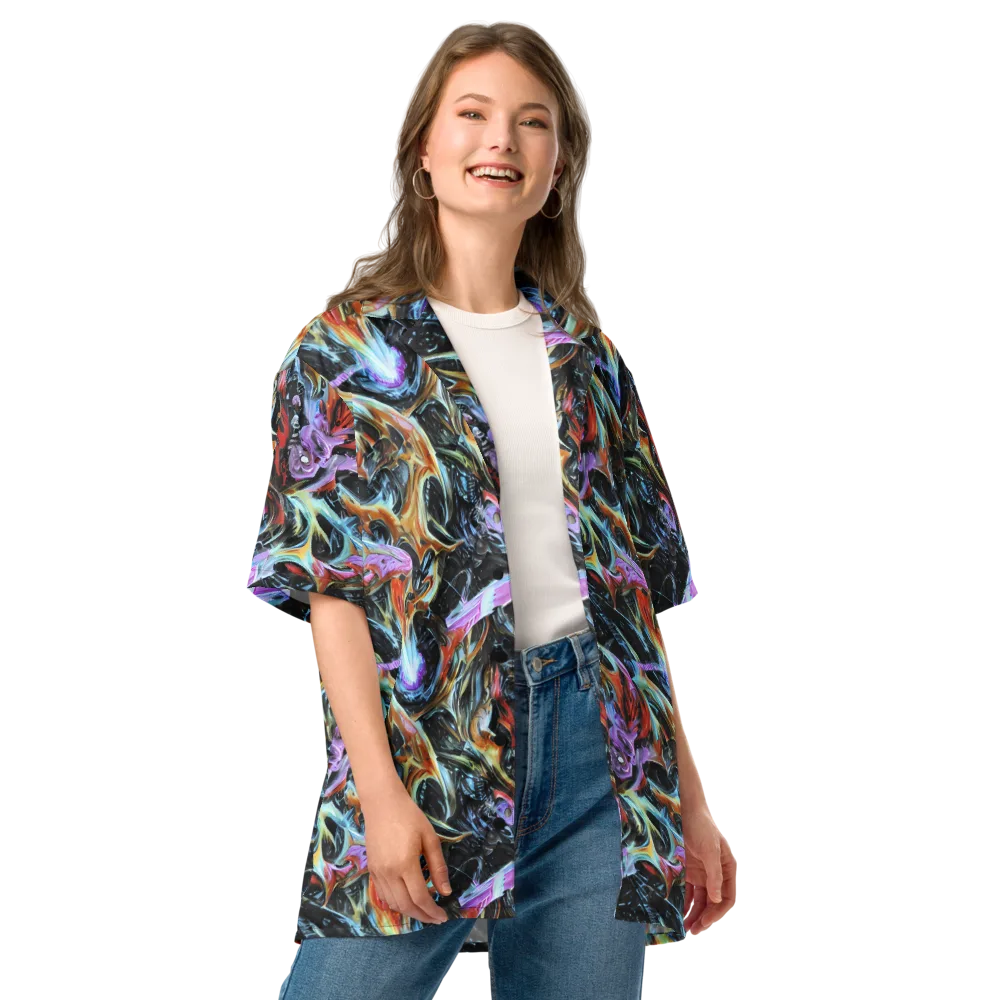 Galactic Spill on Button Shirt — Front