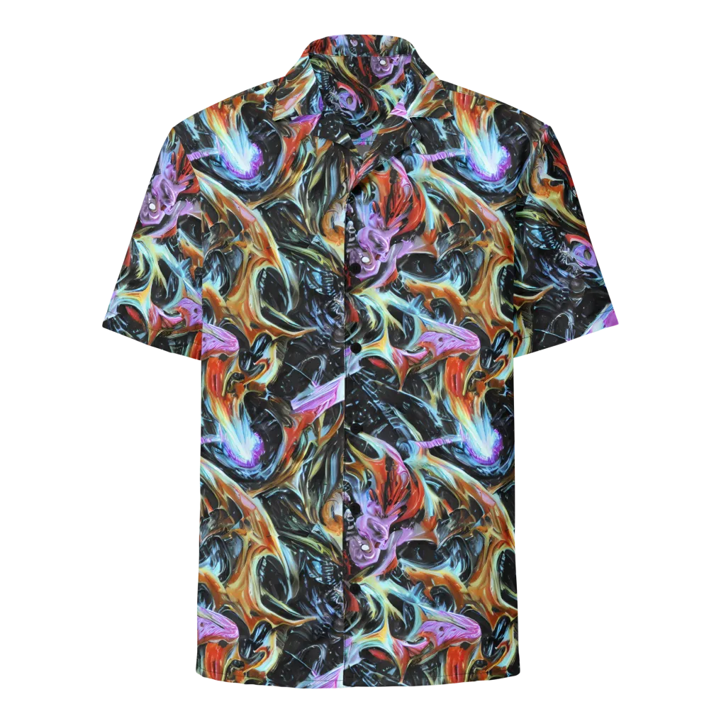 Galactic Spill on Button Shirt — Front