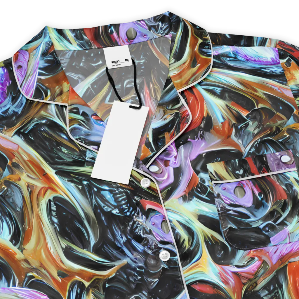 Galactic Spill on Women's Short Sleeve Pajama Top — Product details