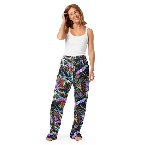 Galactic Spill on a Women's Pajama Pants