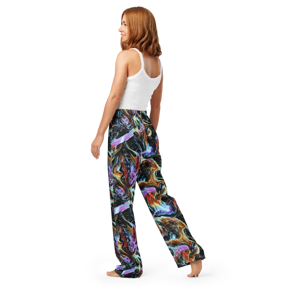 Galactic Spill on Women's Pajama Pants — Back