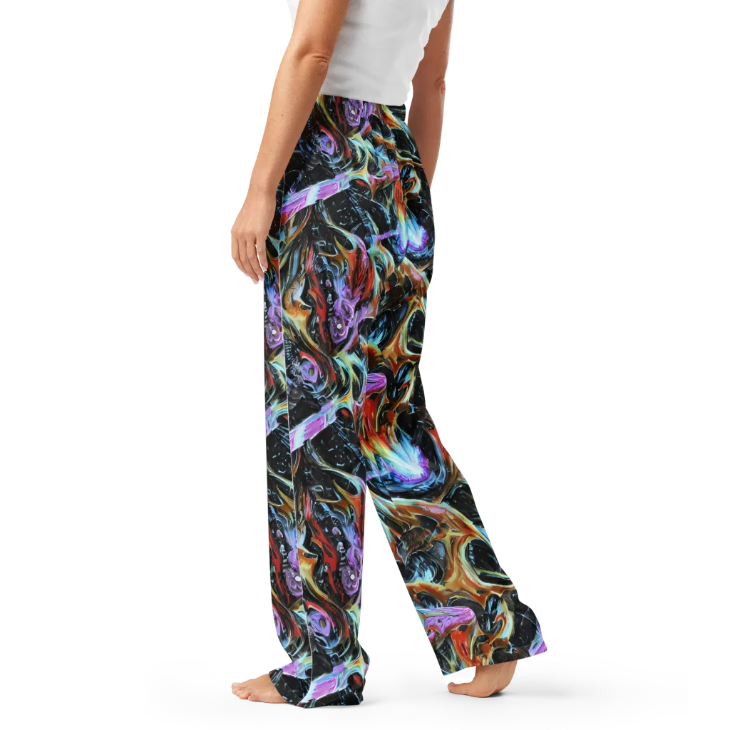Galactic Spill on Women's Pajama Pants — Left