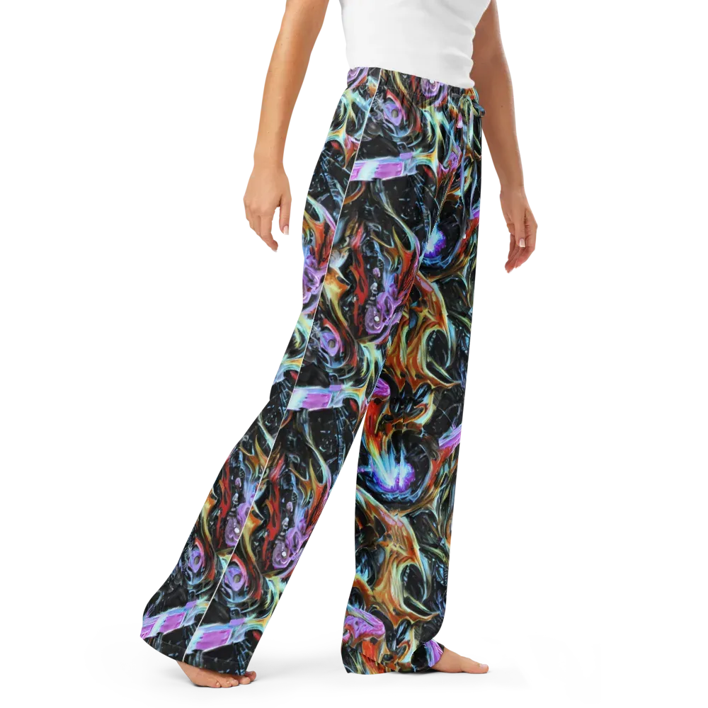 Galactic Spill on Women's Pajama Pants — Right Front