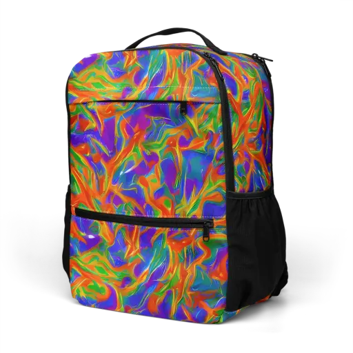 Blue Ember Ribbons on a Utility Backpack