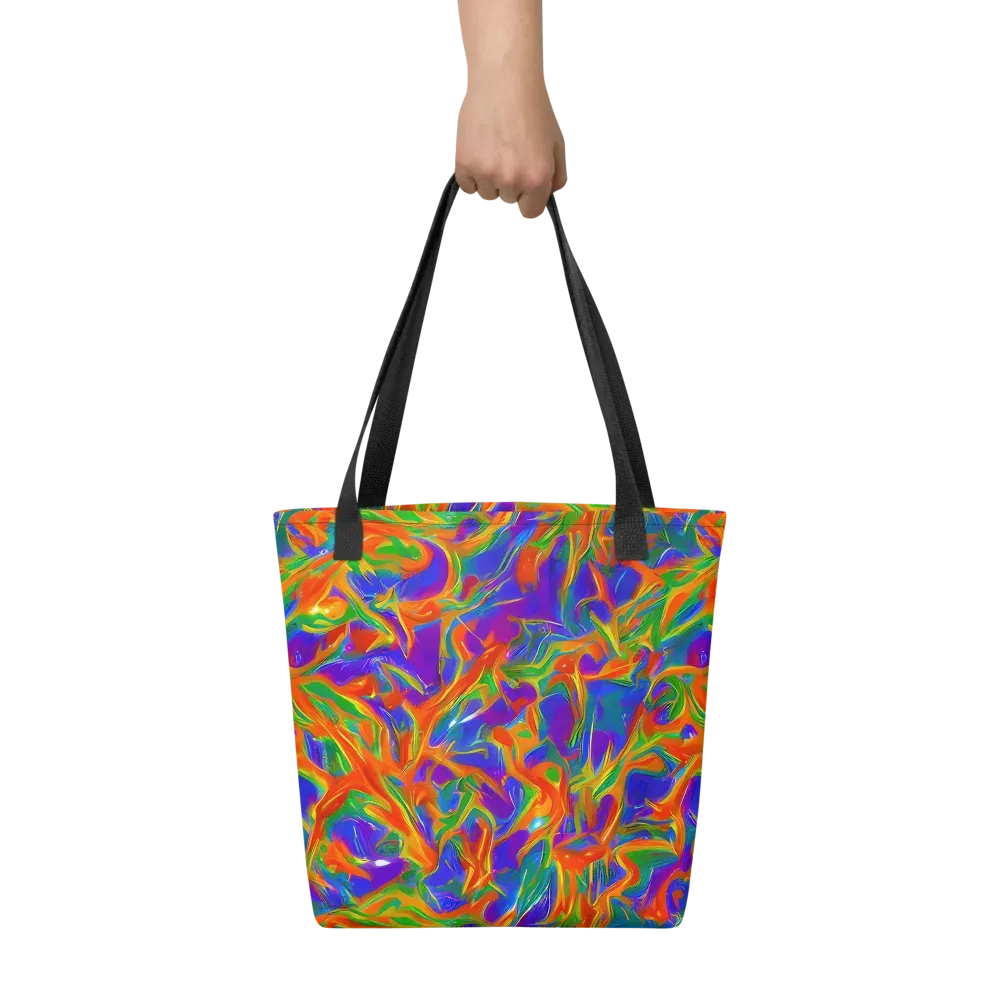 Blue Ember Ribbons on Tote Bag — Front