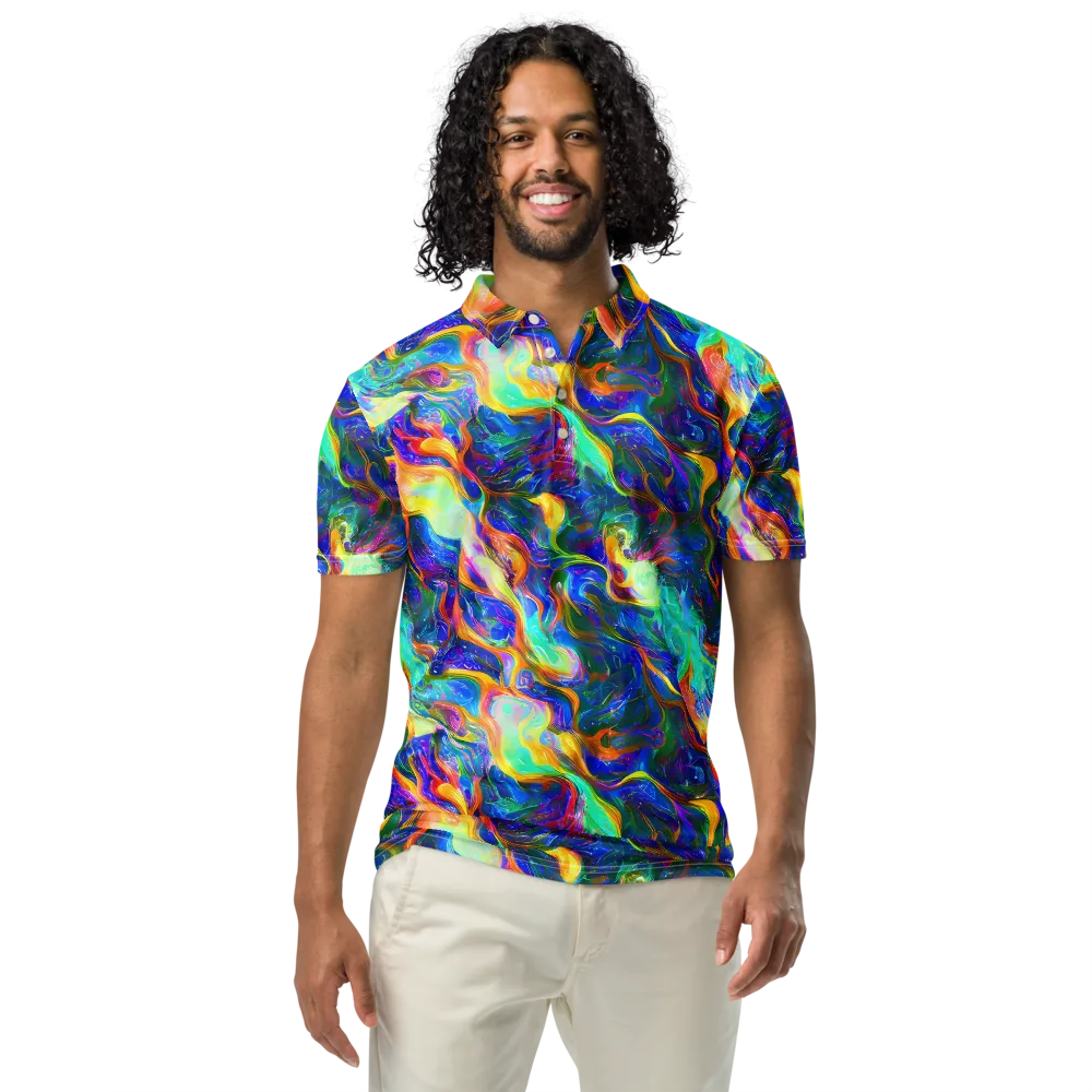 Mango Glasshouse on Men's Slim Fit Polo Shirt — Front