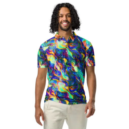 Mango Glasshouse on a Men's Slim Fit Polo Shirt