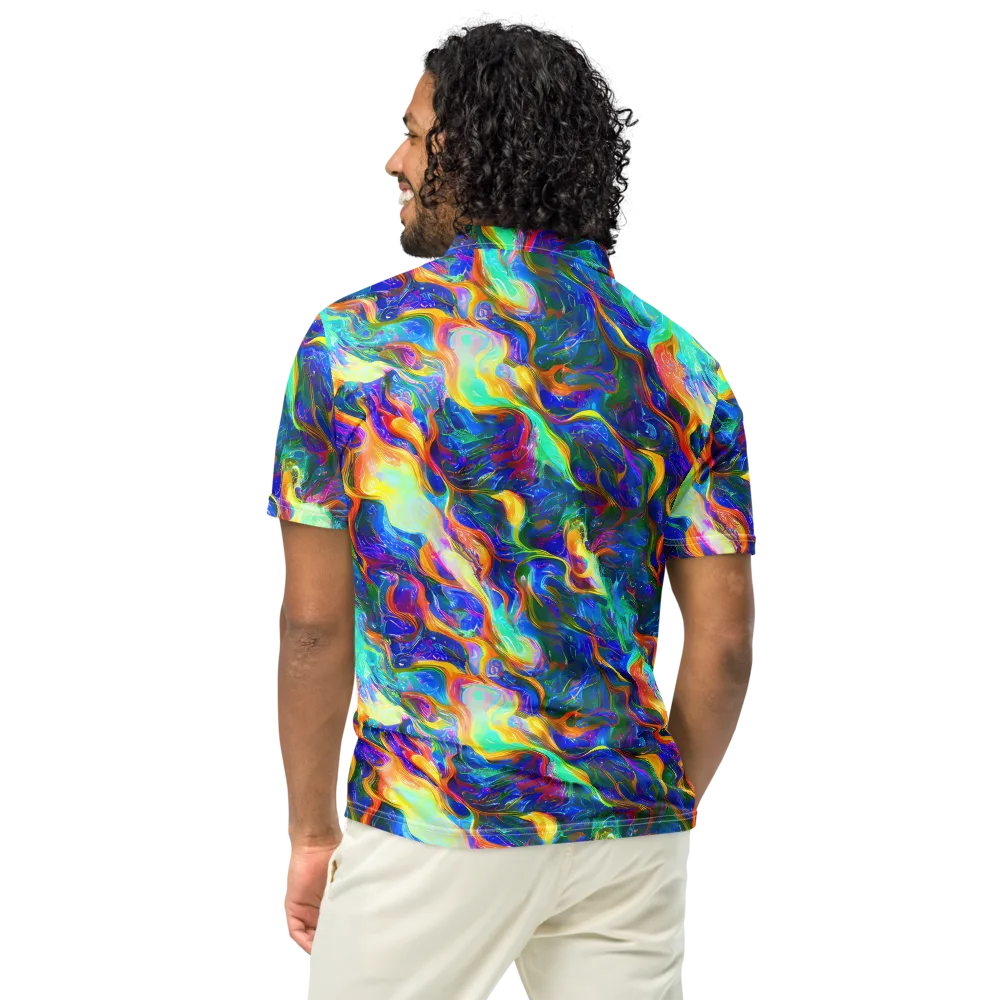 Mango Glasshouse on Men's Slim Fit Polo Shirt — Back
