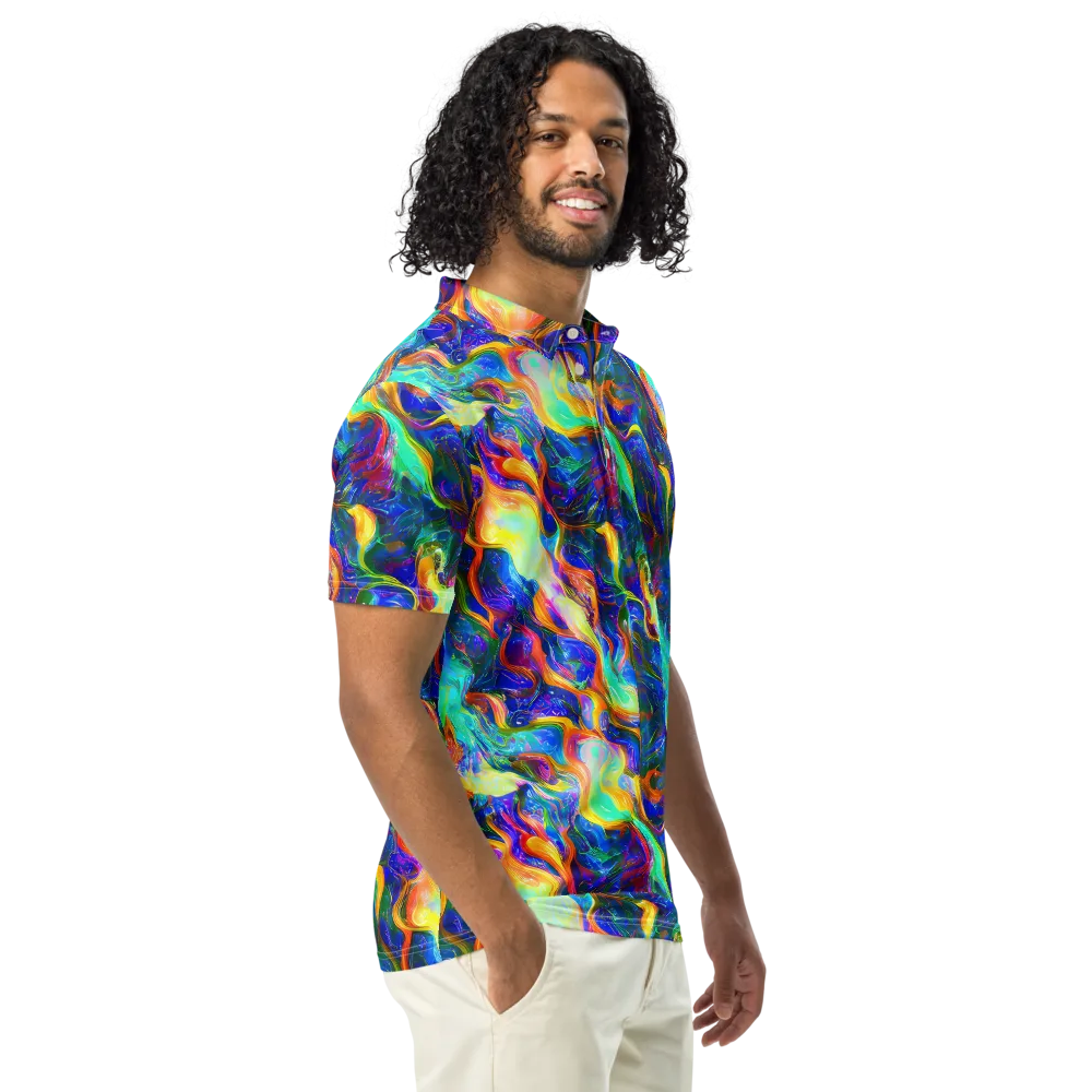 Mango Glasshouse on Men's Slim Fit Polo Shirt — Right Front