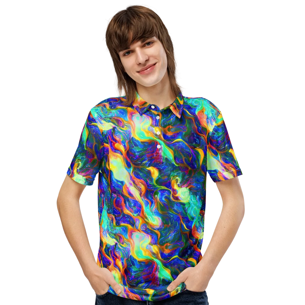 Mango Glasshouse on Men's Slim Fit Polo Shirt — Front