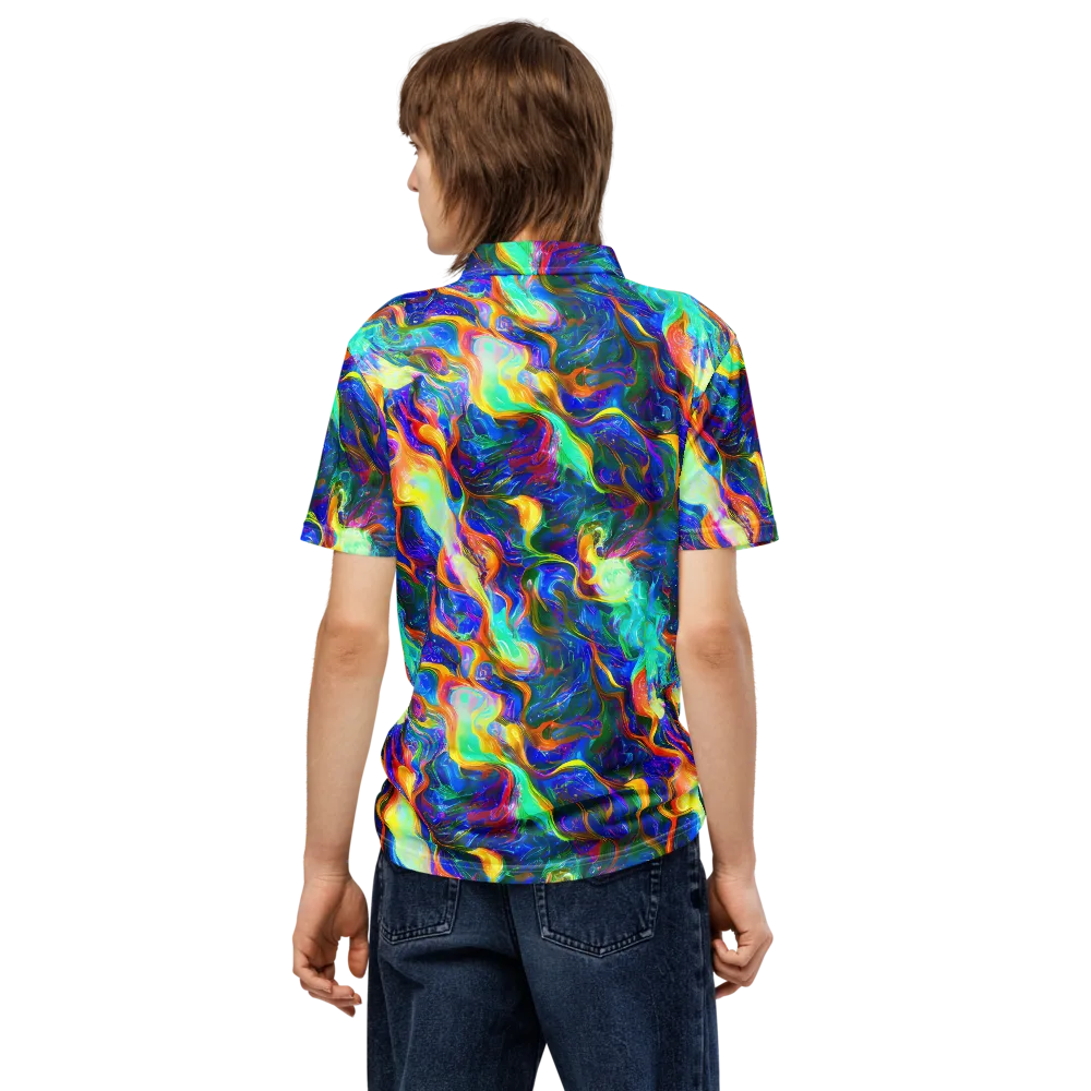 Mango Glasshouse on Men's Slim Fit Polo Shirt — Back