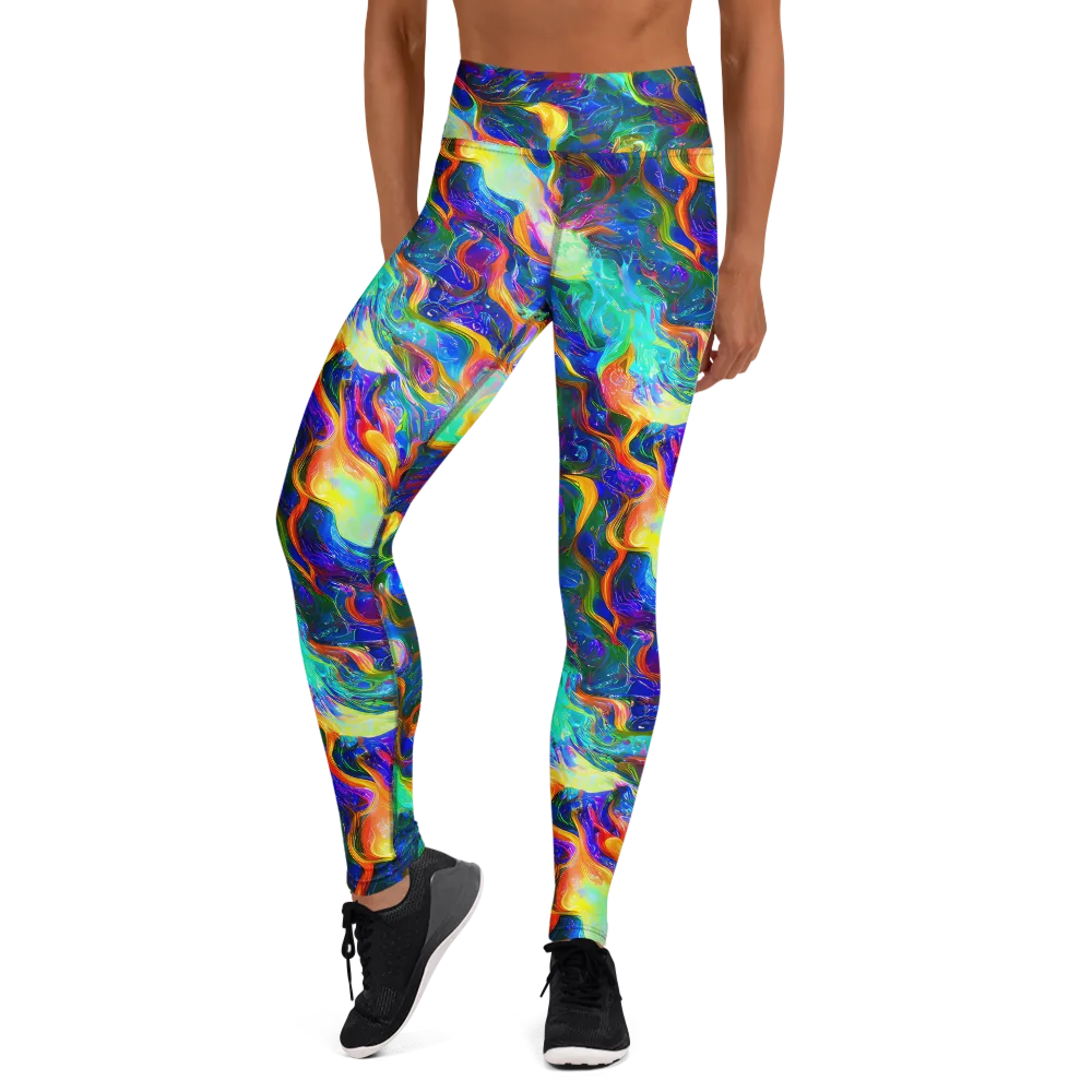 Mango Glasshouse on Yoga Leggings — Front