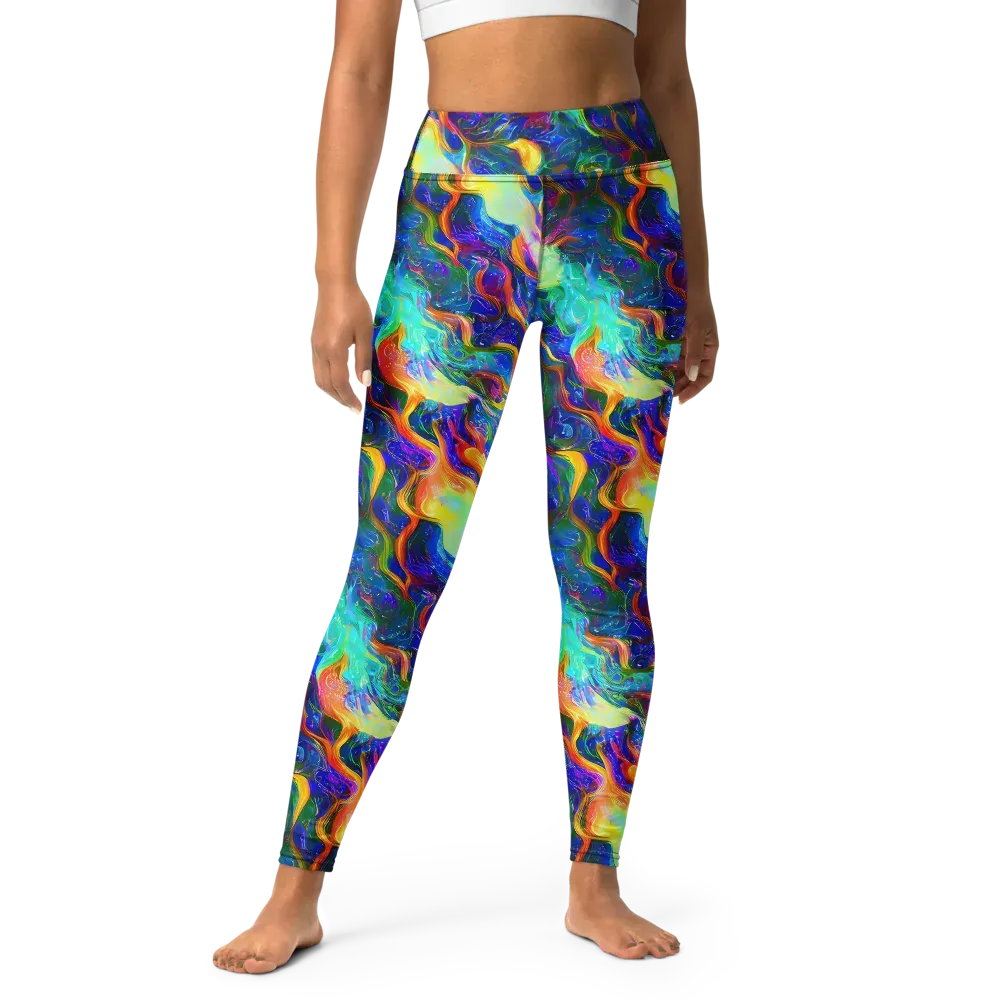 Mango Glasshouse on Yoga Leggings — Front