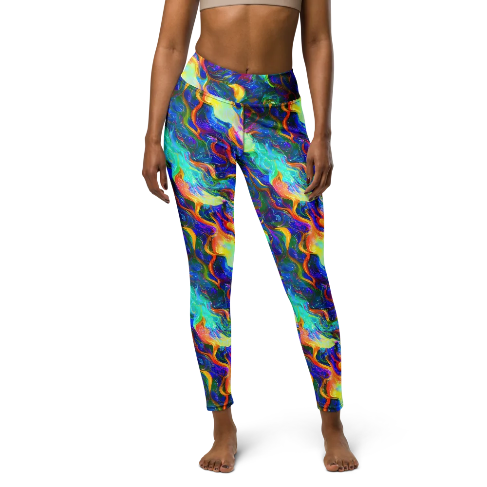 Mango Glasshouse on Yoga Leggings — Front