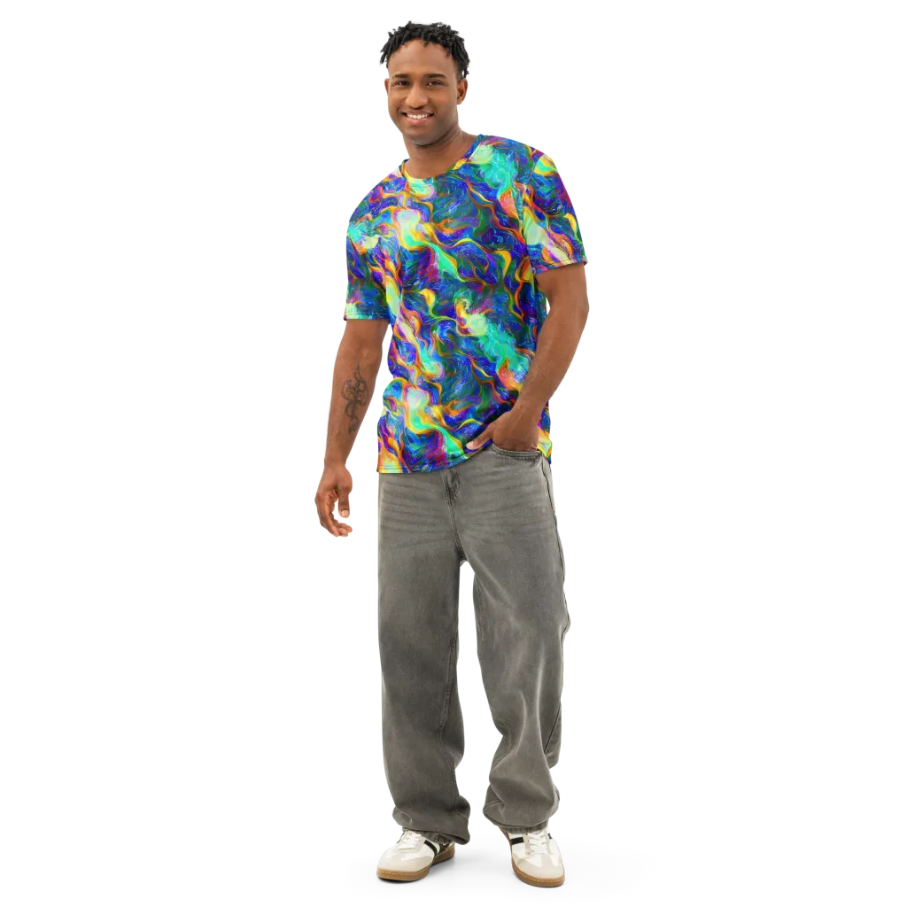 Mango Glasshouse on Men's Cotton Crew Neck T-Shirt — Front