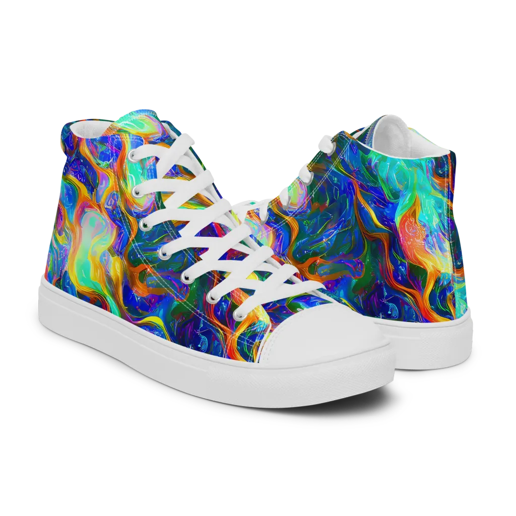 Mango Glasshouse on Men's High Top Canvas Shoes — Right