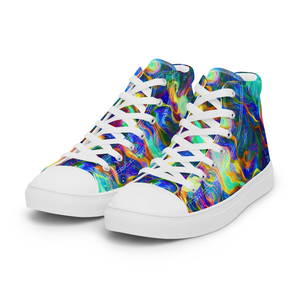 Mango Glasshouse on Women's High Top Canvas Shoes — Left Front