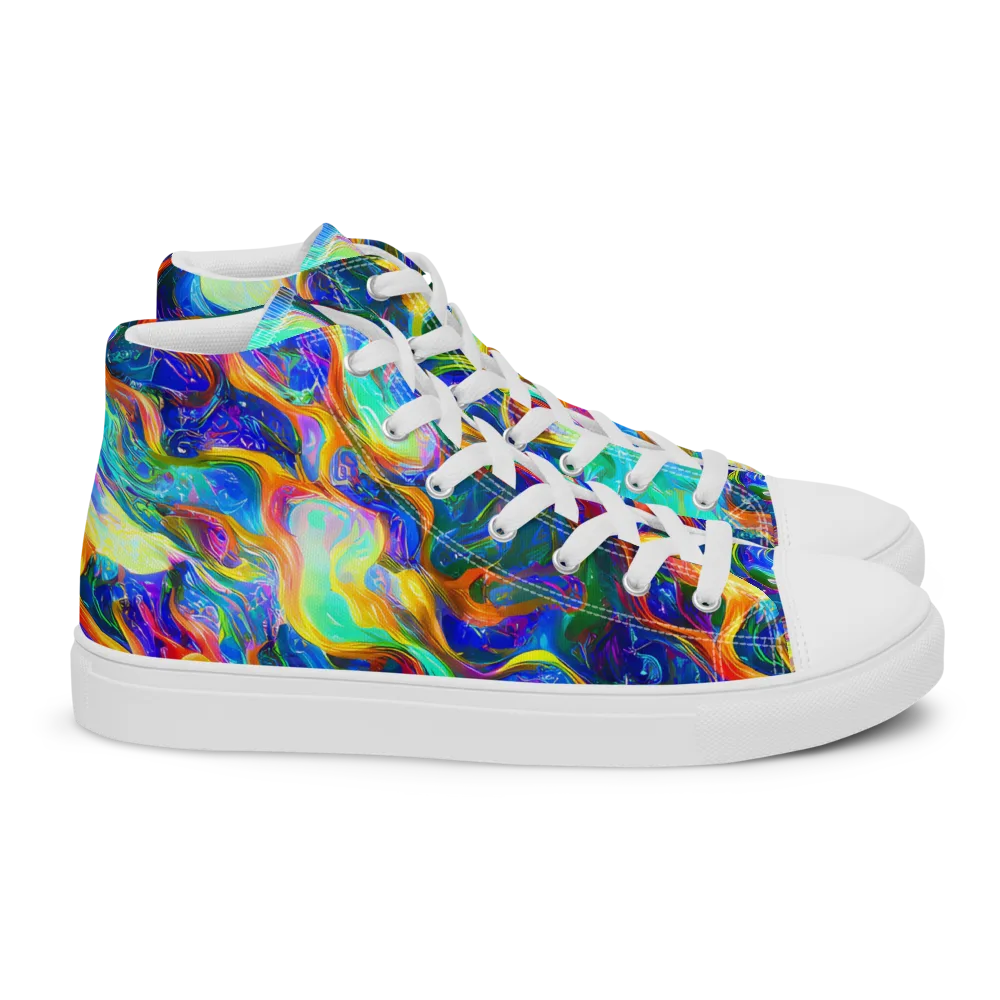 Mango Glasshouse on Women's High Top Canvas Shoes — Right