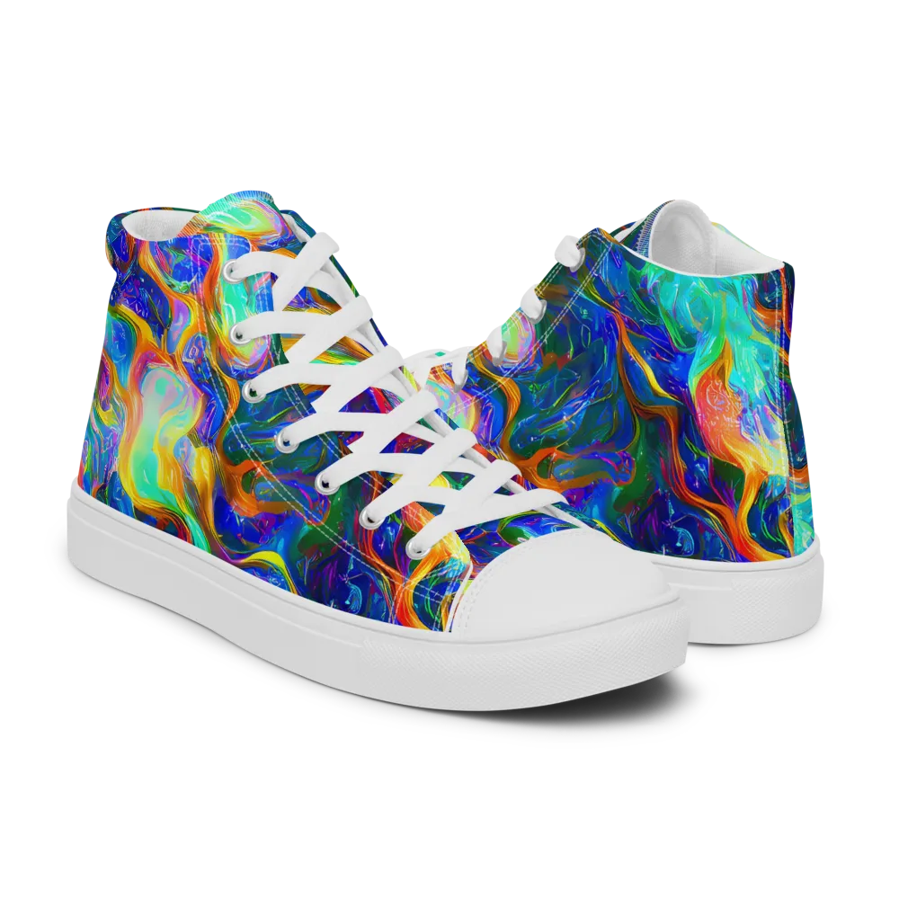 Mango Glasshouse on Women's High Top Canvas Shoes — Right