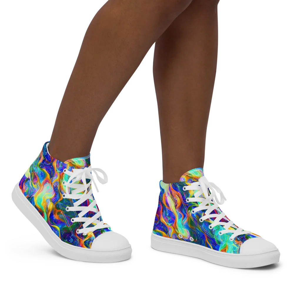 Mango Glasshouse on Women's High Top Canvas Shoes — Right