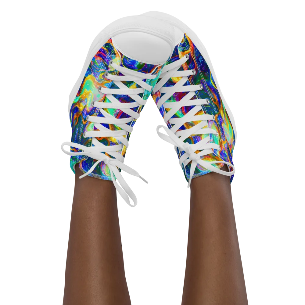 Mango Glasshouse on Women's High Top Canvas Shoes — Front
